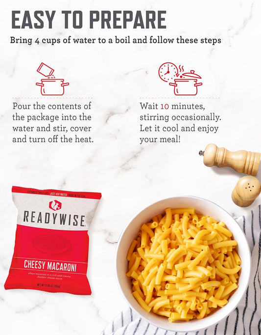 72-Hour Emergency Food Supply – 30-Serving Freeze-Dried MRE Survival Meals with 25-Year Shelf Life for Camping & Emergencies