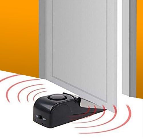 120dB Door Stop Alarm – Portable Security Device for Home & Travel (2-Pack, Black)