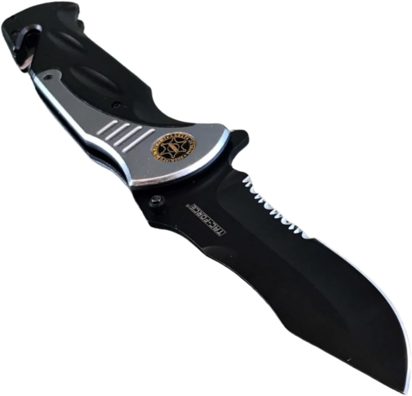 Tac-Force Extra-Large 10.5" Spring-Assisted Folding Knife – Grey Tactical Pocket Blade