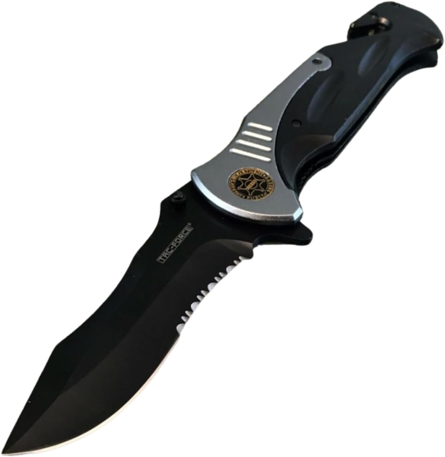 Tac-Force Extra-Large 10.5" Spring-Assisted Folding Knife – Grey Tactical Pocket Blade