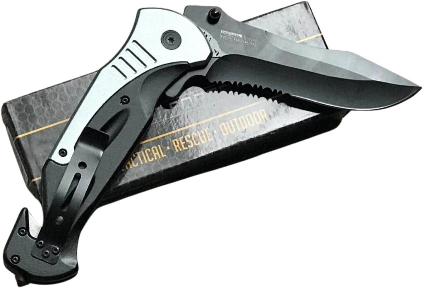 Tac-Force Extra-Large 10.5" Spring-Assisted Folding Knife – Grey Tactical Pocket Blade