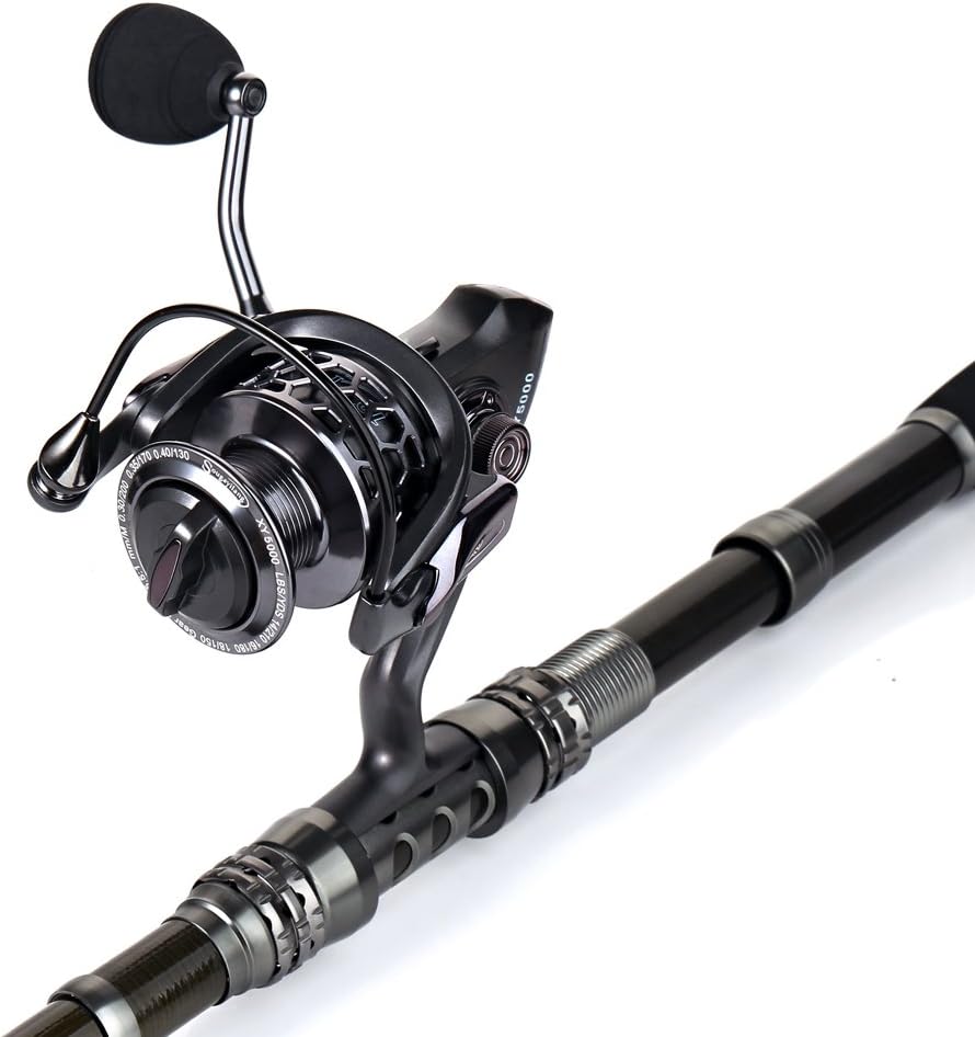 Telescopic Fishing Rod & Reel Combo – Spinning Reel with Travel Carrier Bag for Freshwater & Saltwater Fishing