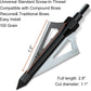 12-Pack Hunting Broadheads – 100-Grain 3-Blade Screw-In Arrow Tips for Traditional & Compound Bows