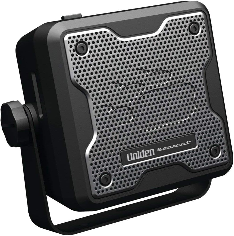 Bearcat BC15 15-Watt External Communications Speaker – Rugged, Durable Design for CB Radios, Scanners & Communication Receivers (Black)