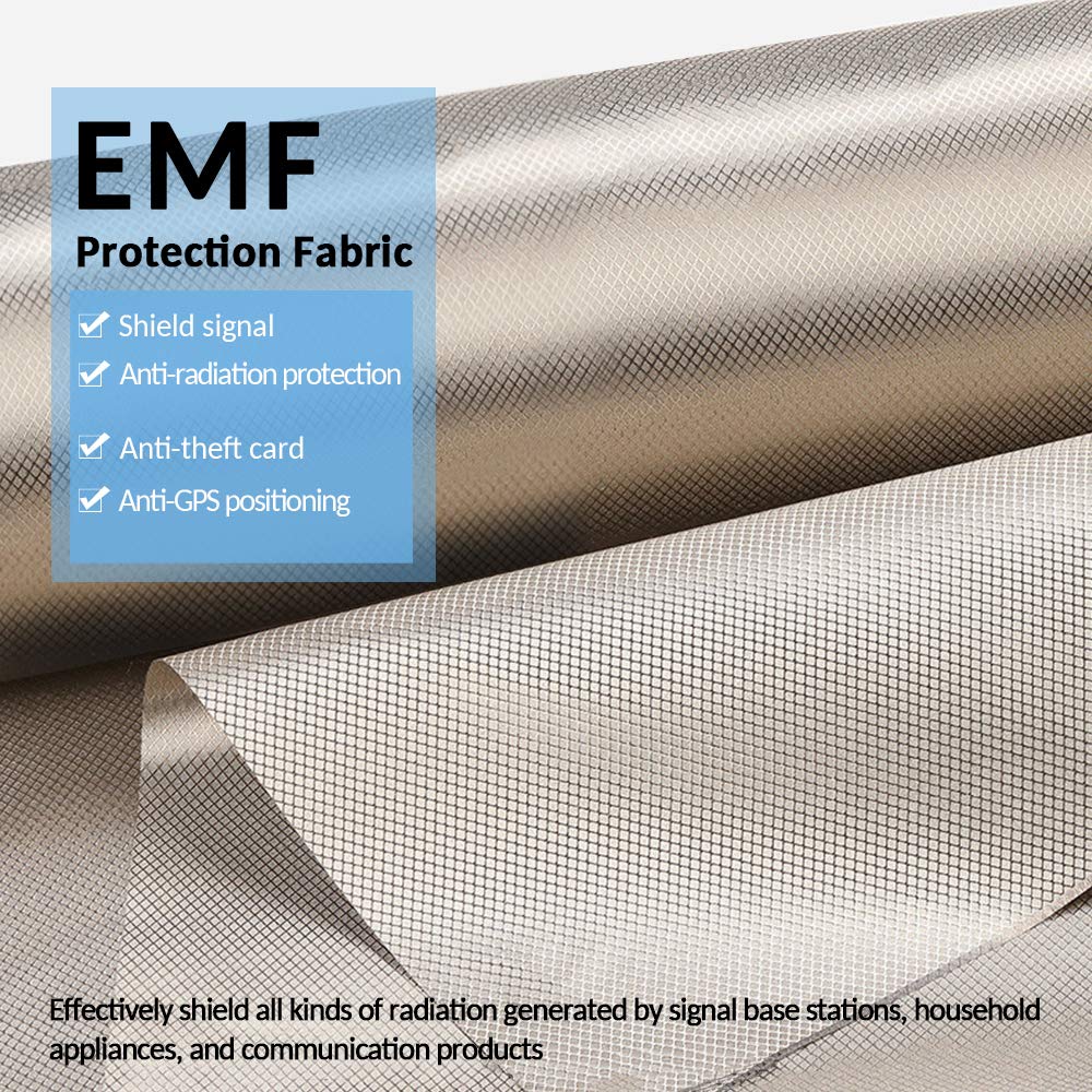 Faraday Fabric (44" x 108") – Military-Grade EMF Shielding Material for RF, Cellular, WiFi, Bluetooth & GPS Protection (3 Yards)