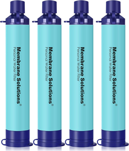 Straw Water Filter – Portable Survival Filtration for Emergency Preparedness, Camping, Hiking & Travel